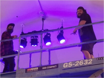 stage lighting installation